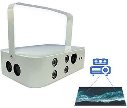 Interactive box (can be equipped with a projector or LED screen)