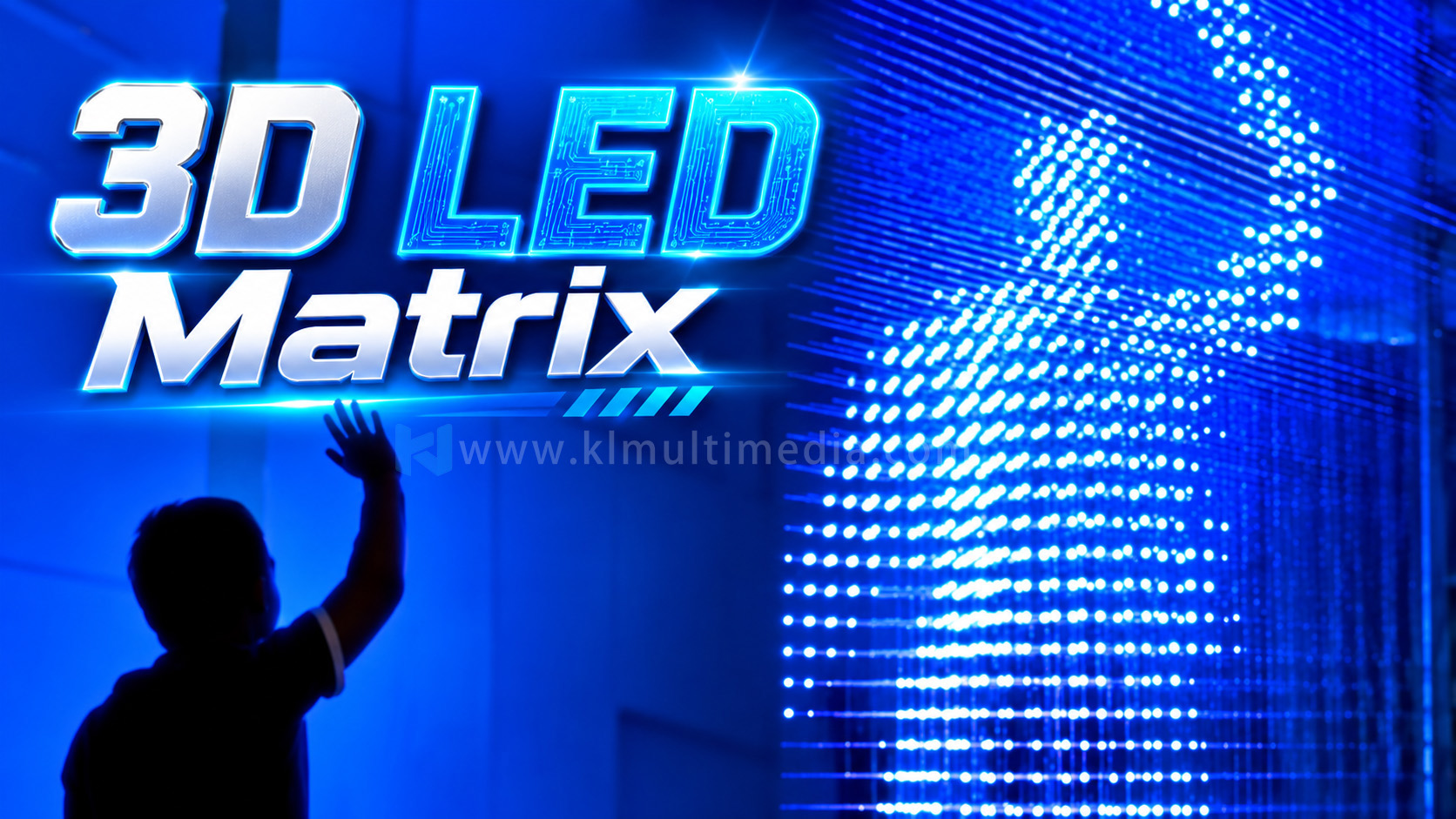 Interactive Dreamy Breath Light 3D LED Matrix
