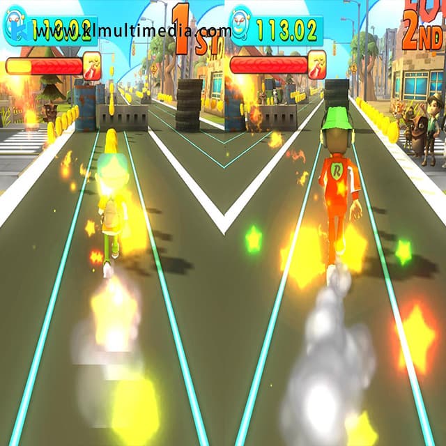 Multiplayer parkour game