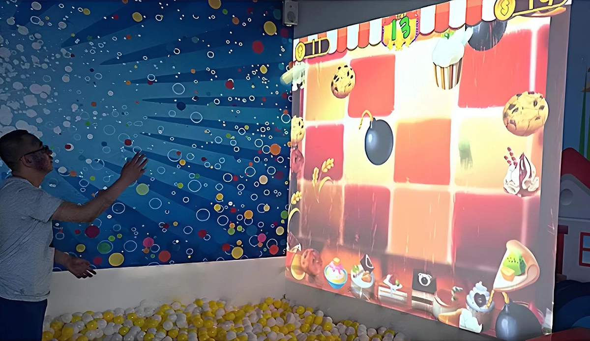 wall projection games