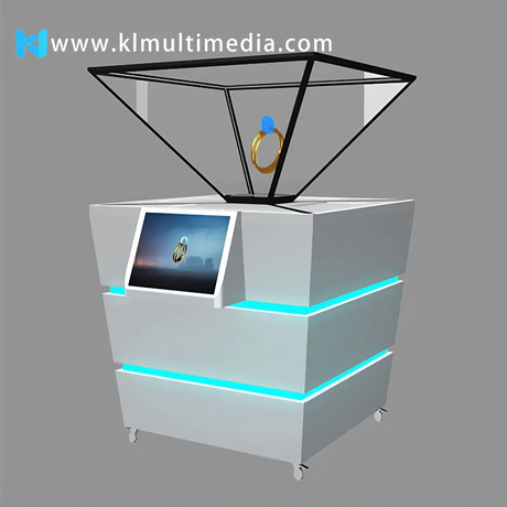Projecteur Hologramme 3D Pour Smartphone - Support Pyramide Avec Ventouse - Effet Holographique à 360°