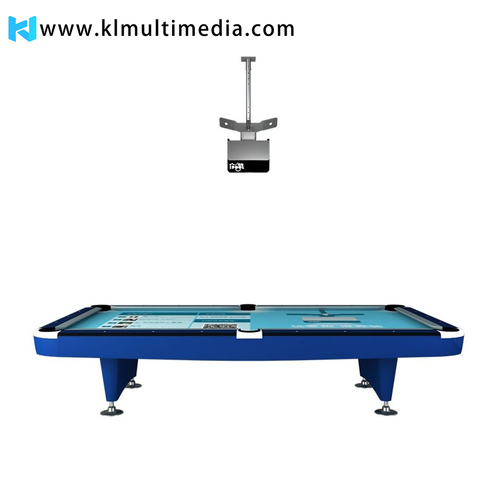 pool table with projector