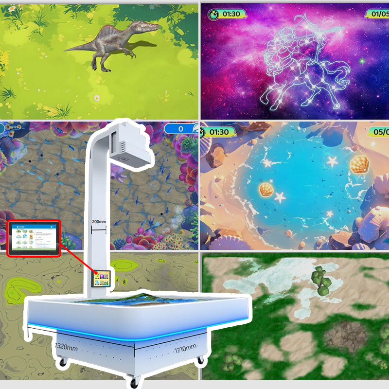 Augmented Reality Sandbox Table - Projection Interactive Games