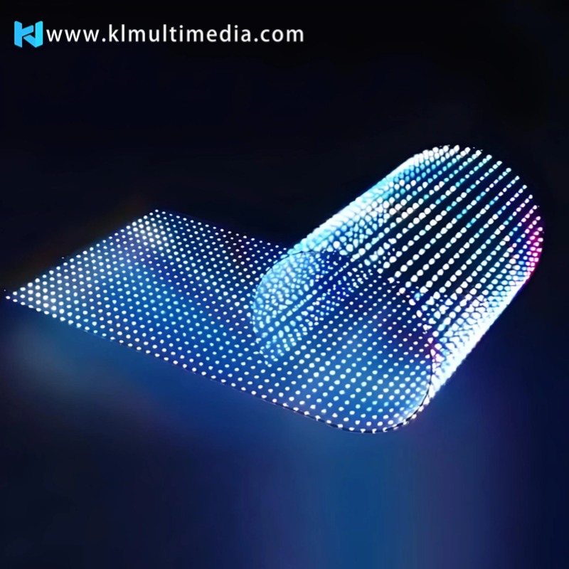 LED holographic transparent screen