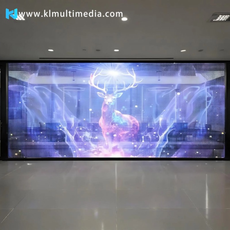 LED holographic transparent screen