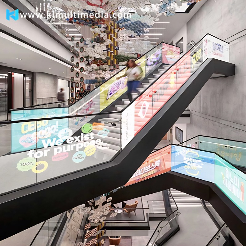 LED holographic transparent screen