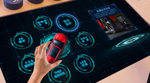 Object Recognition Table car showroom