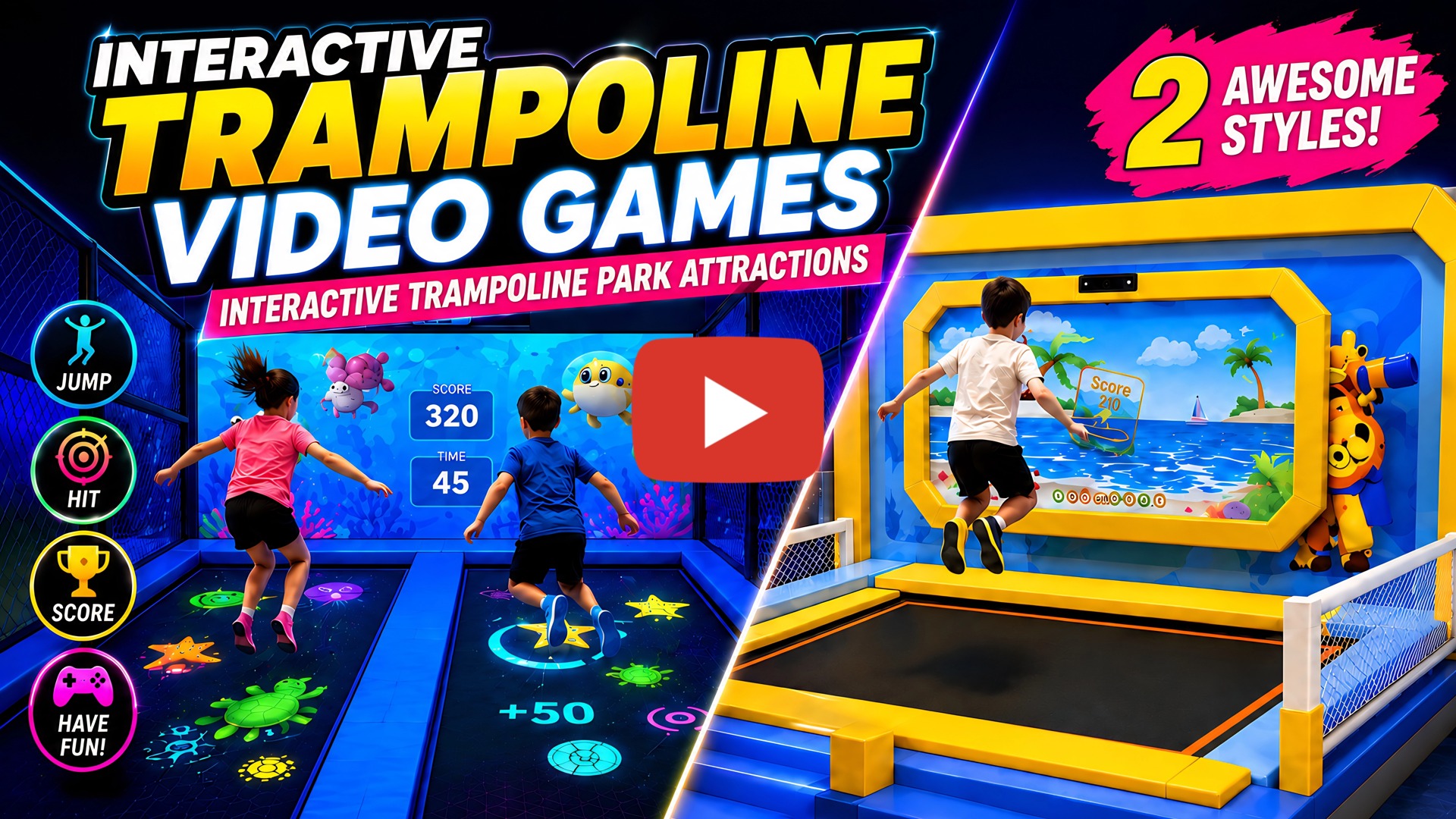 Interactive Trampoline Game