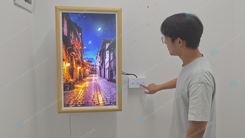 Knob interactive device button interaction