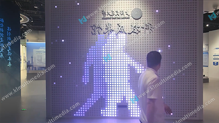Human Shadow Interactive Light Wall
