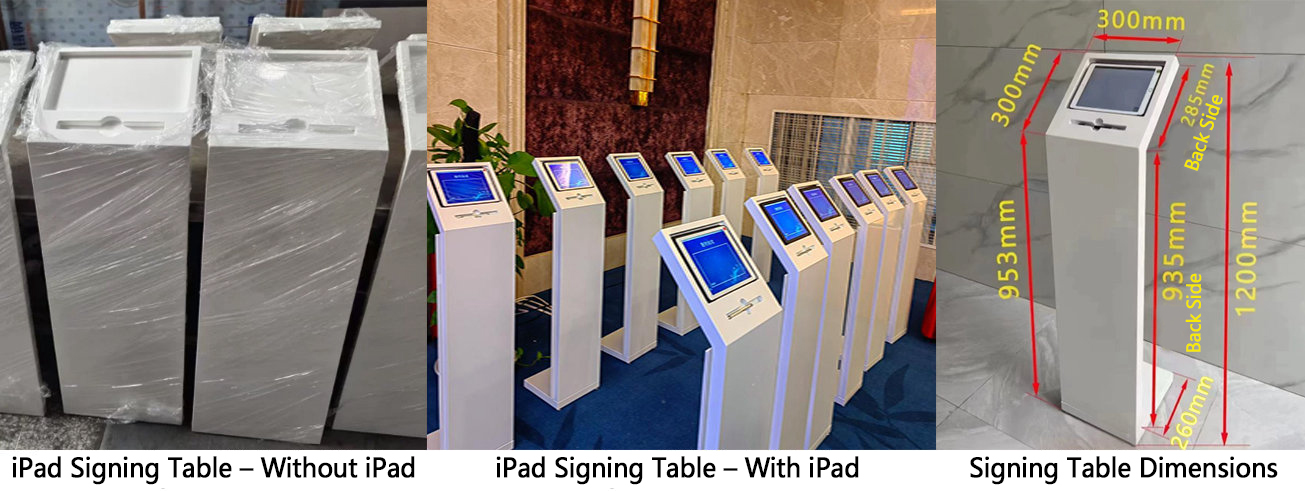 Specifications and Styles of the Signing Table